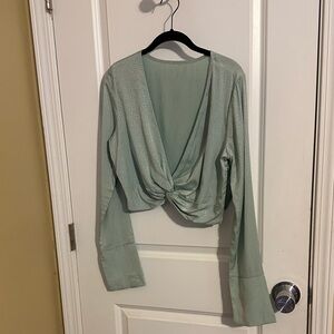 Elegant Green Women's Top